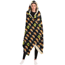 Load image into Gallery viewer, ONLY FLANS Hooded Blanket - AOP