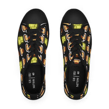 Load image into Gallery viewer, Only Flans (Fans) Funny Food Pun Sneakers | Women's Canvas Shoes