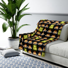 Load image into Gallery viewer, Only Flans (Fans) Dessert Sherpa Fleece Blanket - 2 sizes