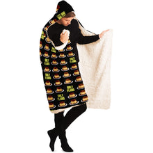 Load image into Gallery viewer, ONLY FLANS Hooded Blanket - AOP
