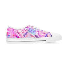 Load image into Gallery viewer, Feelin' Frosty Rainbow Frosting Swirled Cake Sneakers | Women's Canvas Shoes
