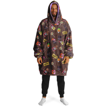 Load image into Gallery viewer, Reversible 'Which Willy' Wonka F' Oodie Snug Candy Hoodie - Charlie & The Chocolate Factory Collection
