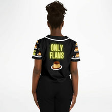 Load image into Gallery viewer, Only Flans Cropped Baseball Jersey - AOP