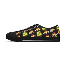 Load image into Gallery viewer, Only Flans (Fans) Funny Food Pun Sneakers | Women's Canvas Shoes