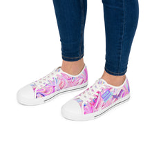 Load image into Gallery viewer, Feelin' Frosty Rainbow Frosting Swirled Cake Sneakers | Women's Canvas Shoes