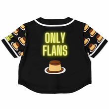 Load image into Gallery viewer, Only Flans Cropped Baseball Jersey - AOP