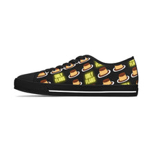 Load image into Gallery viewer, Only Flans (Fans) Funny Food Pun Sneakers | Women's Canvas Shoes