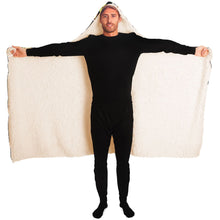 Load image into Gallery viewer, ONLY FLANS Hooded Blanket - AOP