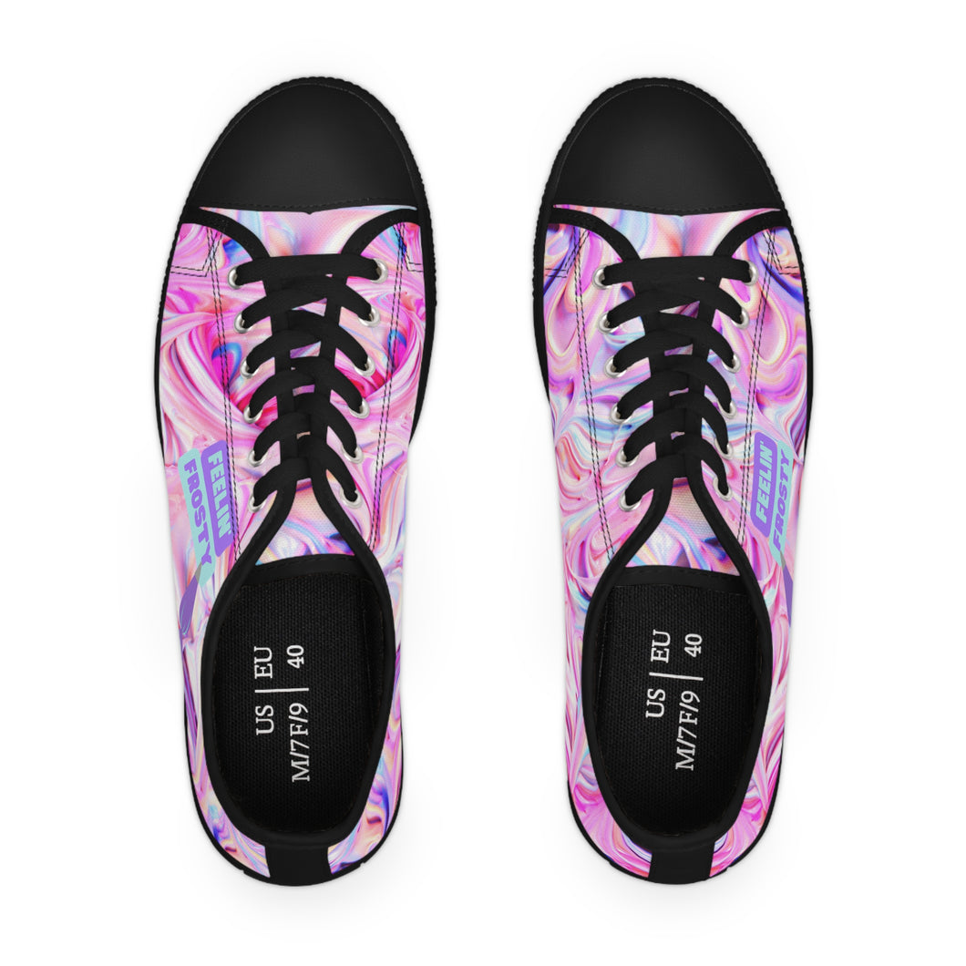 Feelin' Frosty Rainbow Frosting Swirled Cake Sneakers | Women's Canvas Shoes