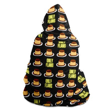 Load image into Gallery viewer, ONLY FLANS Hooded Blanket - AOP