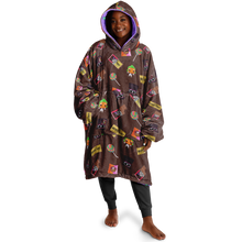 Load image into Gallery viewer, Reversible 'Which Willy' Wonka F' Oodie Snug Candy Hoodie - Charlie & The Chocolate Factory Collection