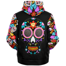 Load image into Gallery viewer, Sugar Skull Microfleece Ziphoodie - AOP copy