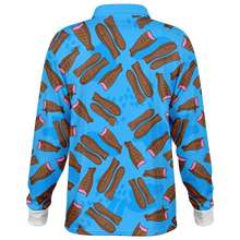 Load image into Gallery viewer, Choc Fish Long Sleeve Polo Shirt – AOP