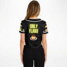 Load image into Gallery viewer, Only Flans Cropped Baseball Jersey - AOP