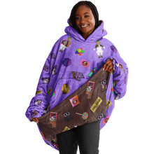 Load image into Gallery viewer, Reversible 'Which Willy' Wonka F' Oodie Snug Candy Hoodie - Charlie & The Chocolate Factory Collection