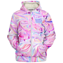 Load image into Gallery viewer, Feelin Frosty Microfleece Ziphoodie - AOP