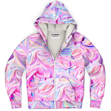 Load image into Gallery viewer, Feelin Frosty Microfleece Ziphoodie - AOP