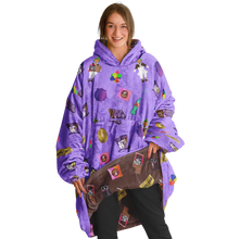 Load image into Gallery viewer, Reversible 'Which Willy' Wonka F' Oodie Snug Candy Hoodie - Charlie & The Chocolate Factory Collection