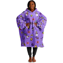 Load image into Gallery viewer, Reversible &#39;Which Willy&#39; Wonka F&#39; Oodie Snug Candy Hoodie - Charlie &amp; The Chocolate Factory Collection
