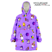 Load image into Gallery viewer, Retro Willy Wonka F' Oodie Snug Candy Hoodie - Charlie & The Chocolate Factory Collection