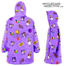 Load image into Gallery viewer, Retro Willy Wonka F' Oodie Snug Candy Hoodie - Charlie & The Chocolate Factory Collection