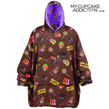 Load image into Gallery viewer, Reversible 'Which Willy' Wonka F' Oodie Snug Candy Hoodie - Charlie & The Chocolate Factory Collection