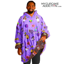 Load image into Gallery viewer, Reversible 'Which Willy' Wonka F' Oodie Snug Candy Hoodie - Charlie & The Chocolate Factory Collection