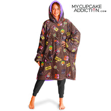 Load image into Gallery viewer, Reversible 'Which Willy' Wonka F' Oodie Snug Candy Hoodie - Charlie & The Chocolate Factory Collection