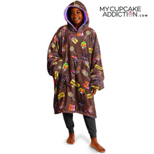Load image into Gallery viewer, Reversible 'Which Willy' Wonka F' Oodie Snug Candy Hoodie - Charlie & The Chocolate Factory Collection