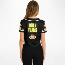 Load image into Gallery viewer, Only Flans Cropped Baseball Jersey - AOP
