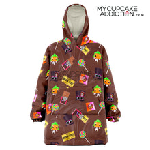 Load image into Gallery viewer, Willy Wonka F&#39; Oodie Snug Candy Hoodie - Charlie &amp; The Chocolate Factory
