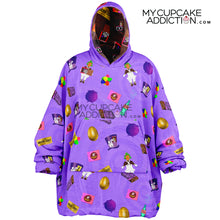 Load image into Gallery viewer, Reversible &#39;Which Willy&#39; Wonka F&#39; Oodie Snug Candy Hoodie - Charlie &amp; The Chocolate Factory Collection
